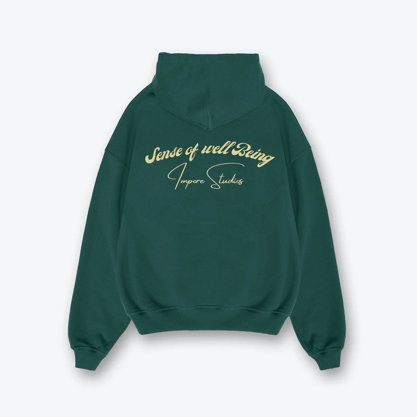 GREEN EMBROIDERY HOODIE