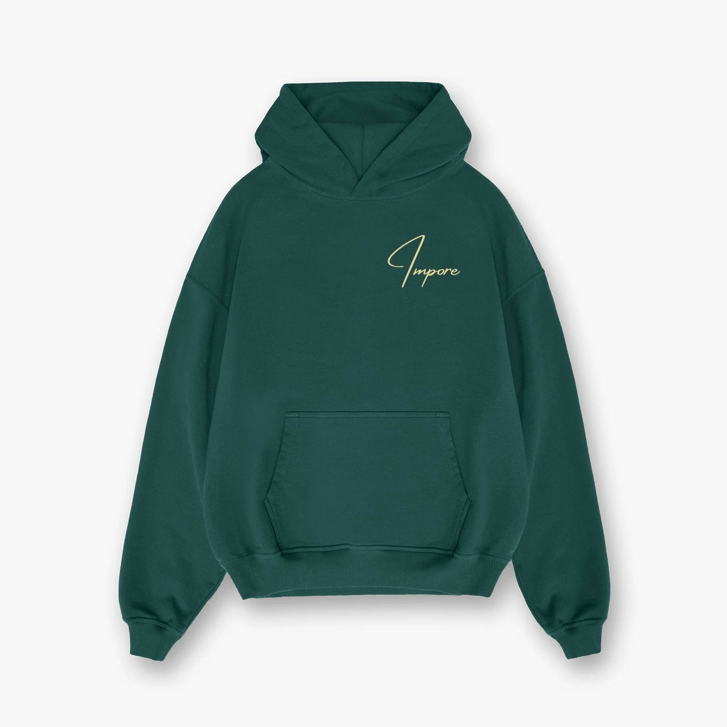 GREEN EMBROIDERY HOODIE